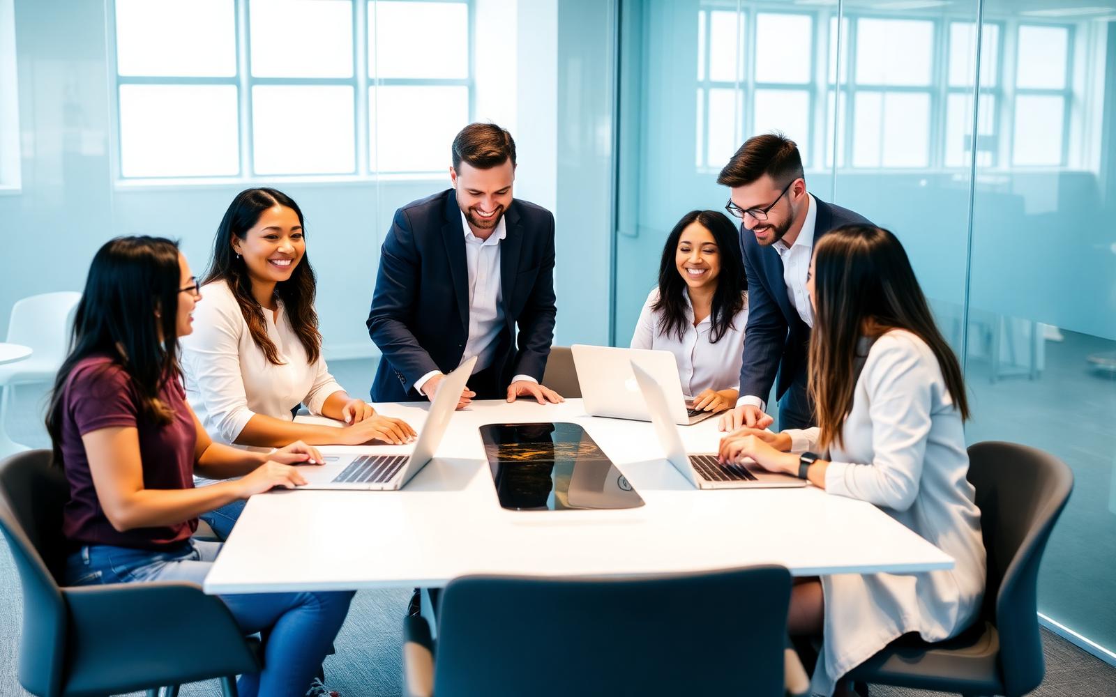 Goldentrade team collaborating